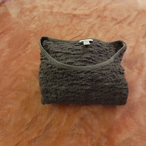 J. Jill Velvet crewneck collar cotton top - Picture 4 of 4